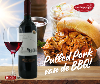 Pullet Pork van de BBQ - Ventisquero Yelcho Carmenere - uw topSlijter gerecht 